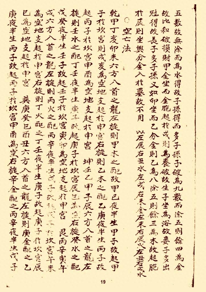 风水类古本口诀《分金论》