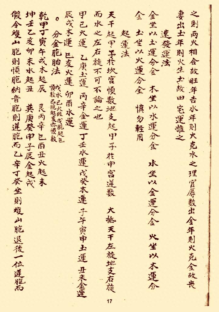 风水类古本口诀《分金论》