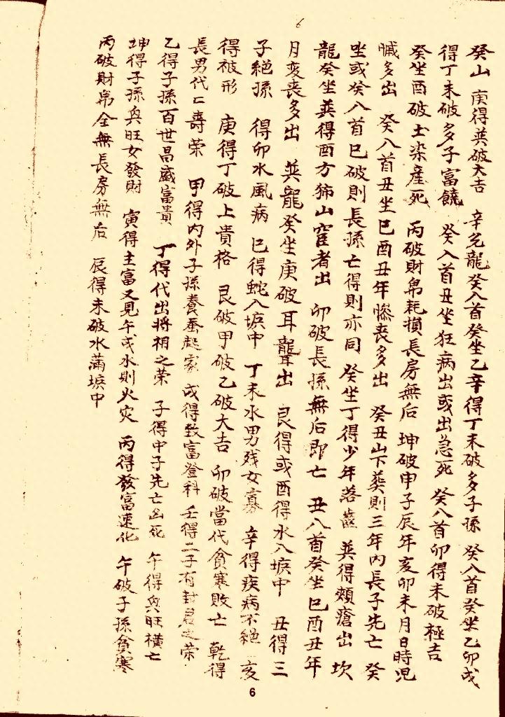 风水类古本口诀《分金论》