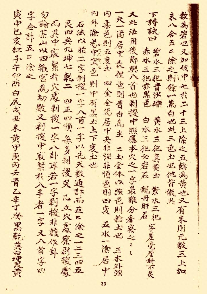 风水类古本口诀《分金论》