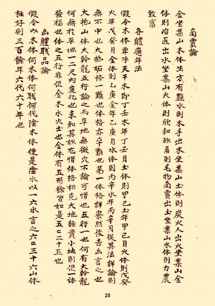 风水类古本口诀《分金论》