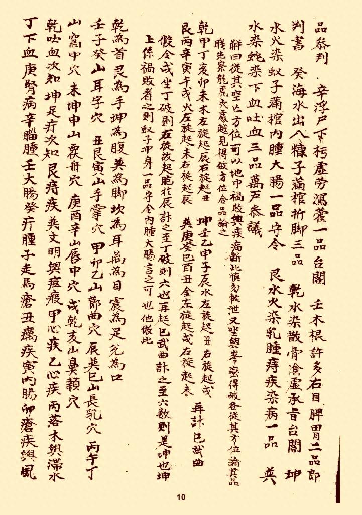 风水类古本口诀《分金论》