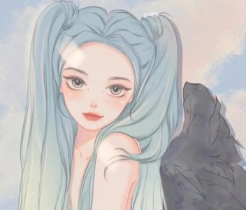 ​仙女用的绿色小清新动漫女生头像