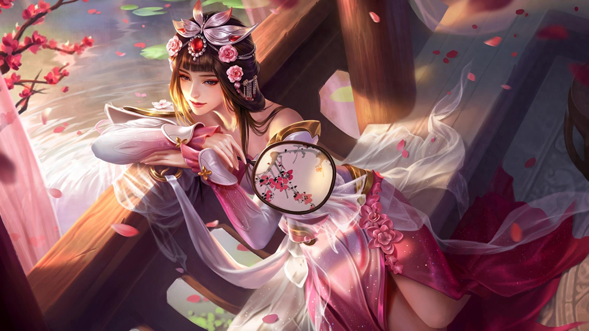 王者荣耀:甄姬原画壁纸大全,冰雪圆舞曲,花好人间,游园惊梦