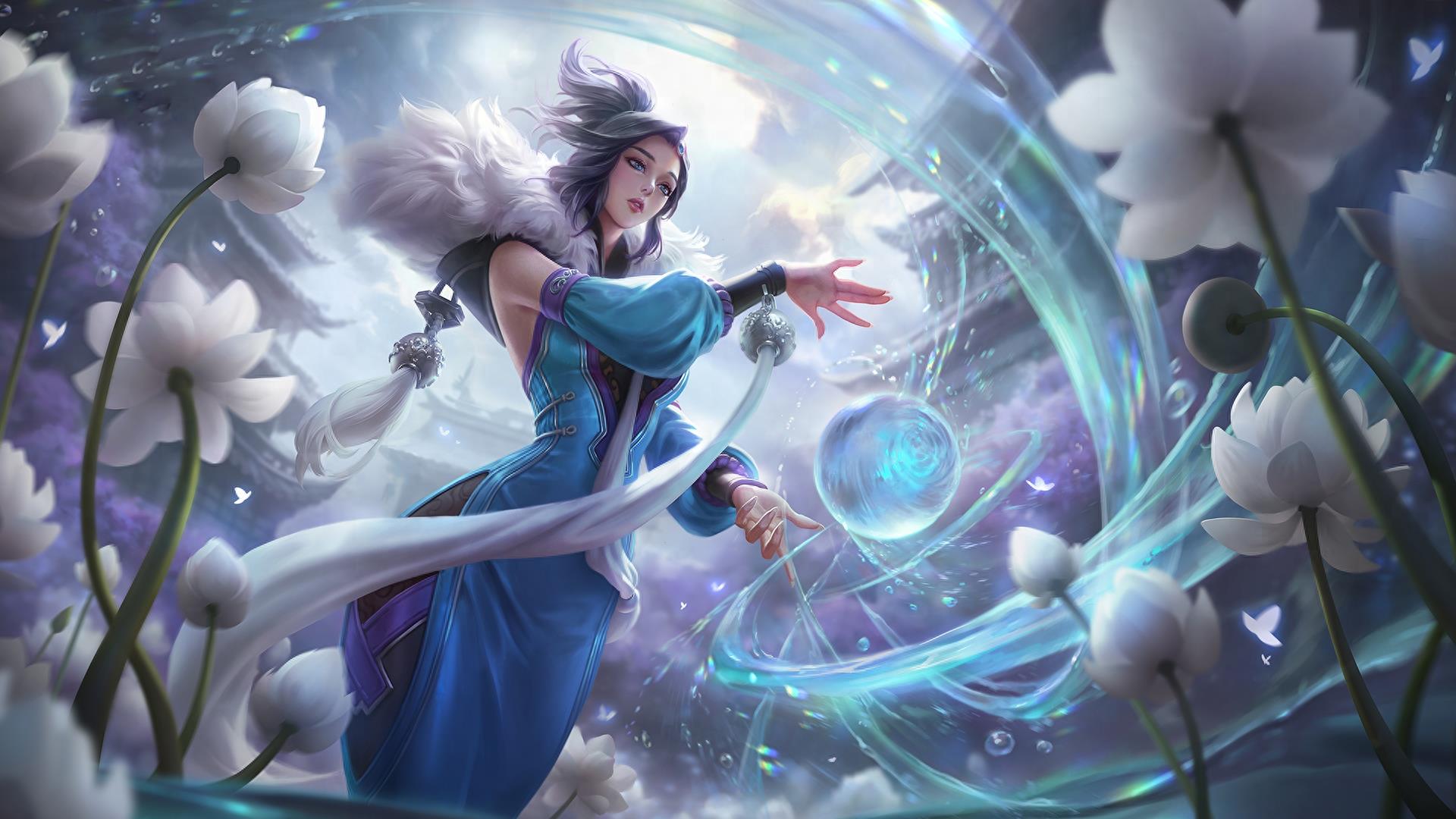 王者荣耀:甄姬原画壁纸大全,冰雪圆舞曲,花好人间,游园惊梦