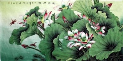 ​高克佩 工笔荷花图7幅，值得欣赏