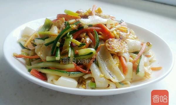 炒米皮怎么炒好吃又简单不粘锅