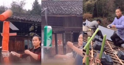 ​小李飞刀现代版！男子苦练6年飞扑克牌 5公尺外能切开铝罐