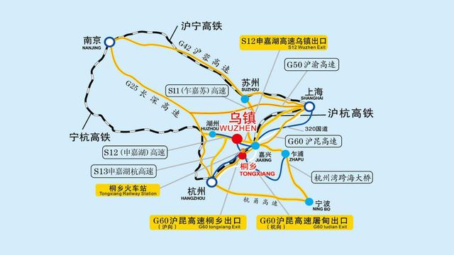 乌镇最佳旅游路线地图（小白必看的乌镇交通攻略）(1)