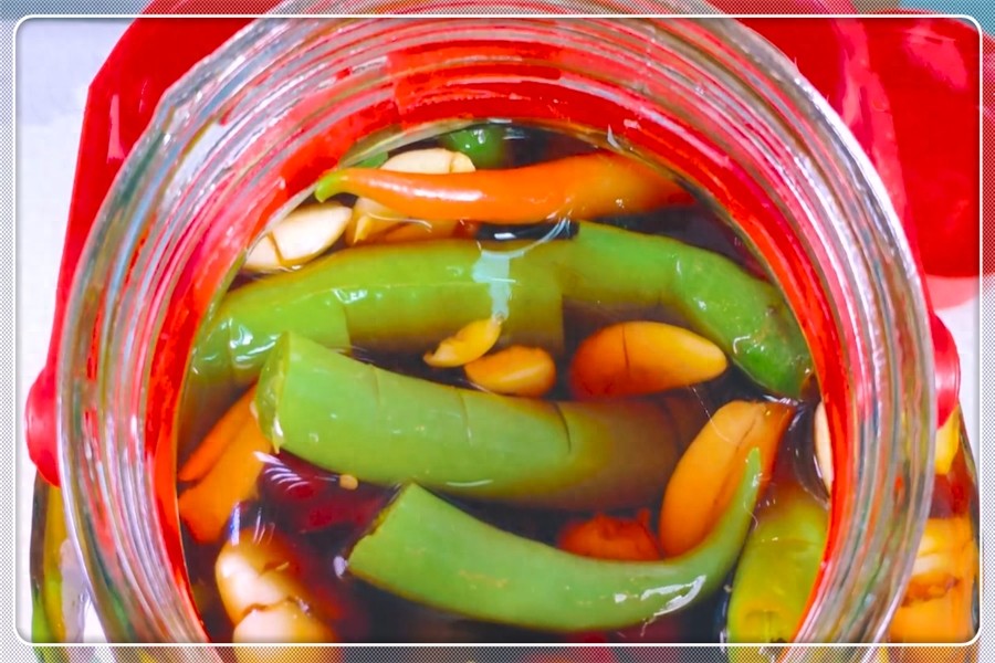 腌辣椒秘制做法,香辣可口,做法非常简单